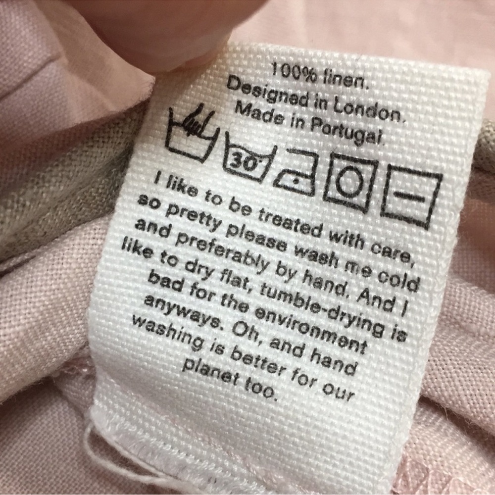 Arkitaip - Soft Pink - Kimono Style Maxi Dress - Small - 100% Masters of Linen - Picture 15 of 15